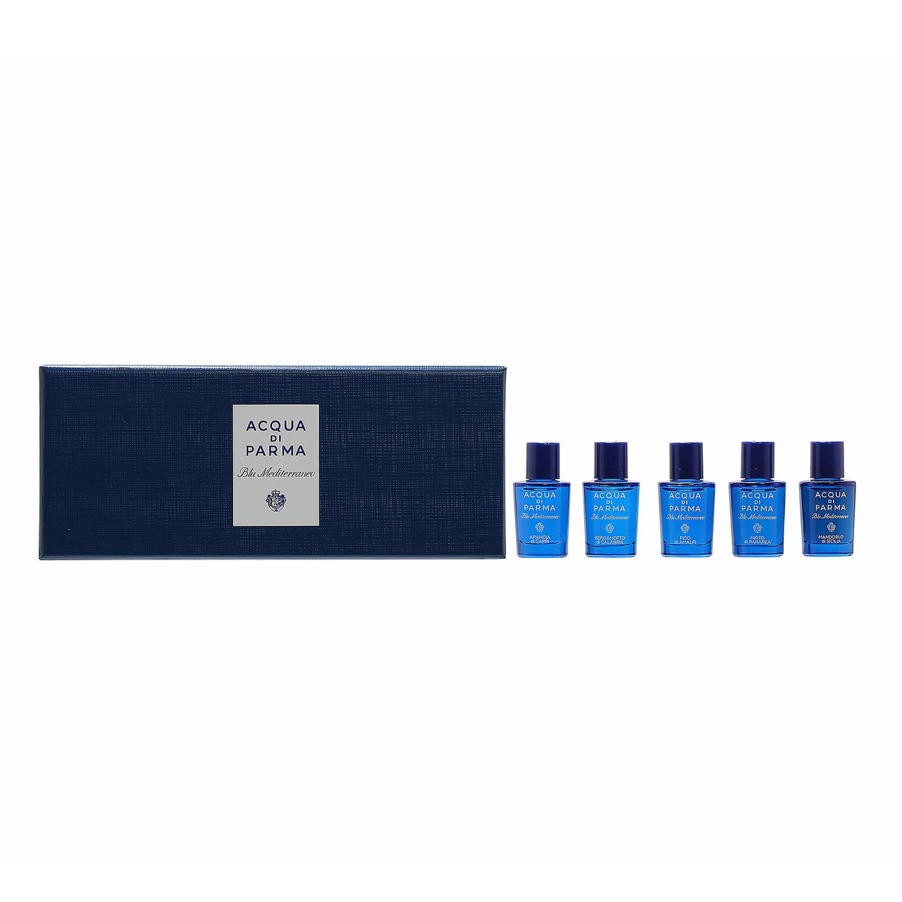ACQUA DI PARMA BLU MEDITERRANEO 5 X 0.16 EAU DE TOILETTE MINI SET: ARANCIA DI CAPRI + BERGAMOTTO DI CALABRIA + FICO DI AMALFI + More..