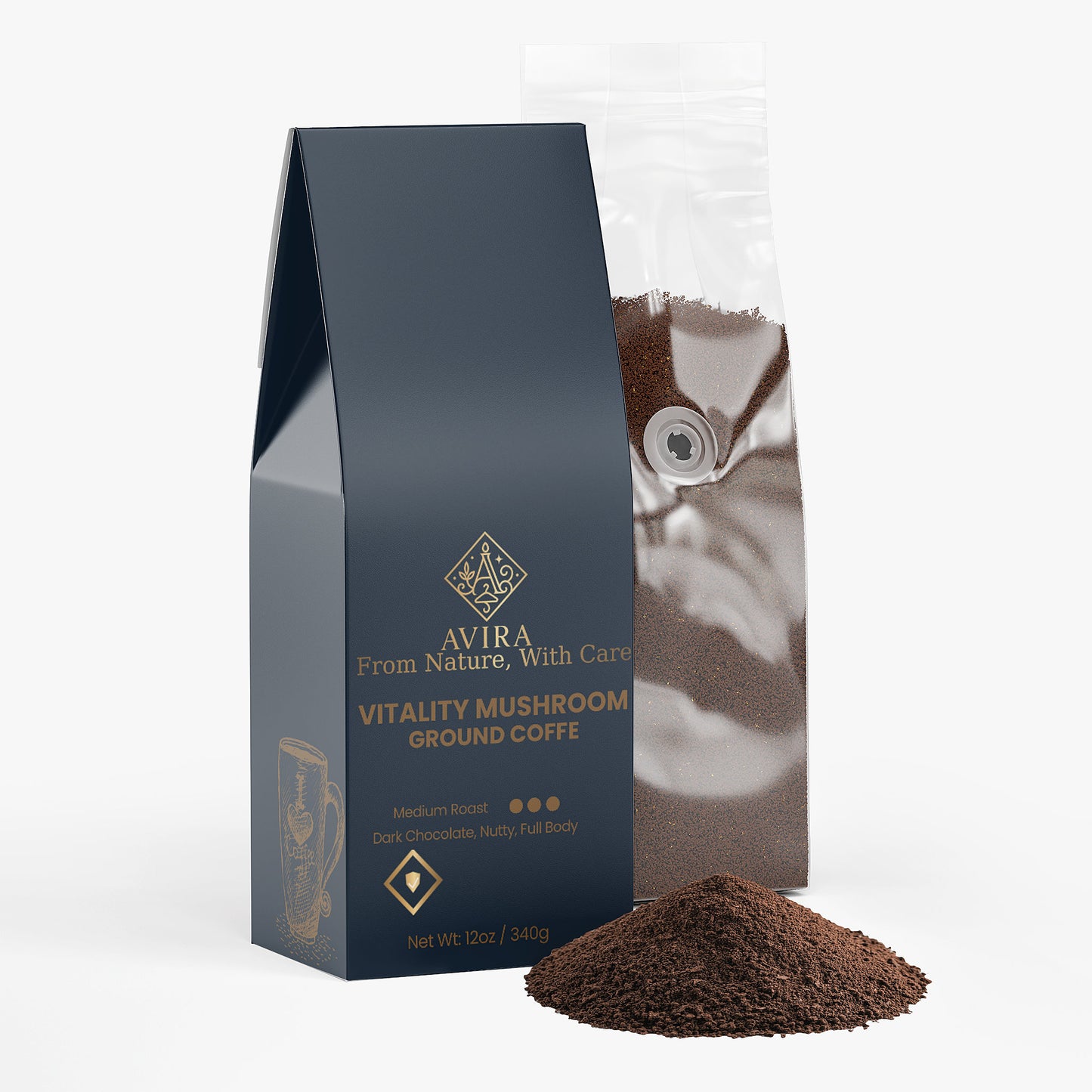 Vitality Mushroom Coffee (Medium Roast)