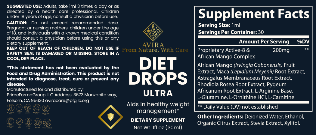 Diet Drops Ultra 1 oz