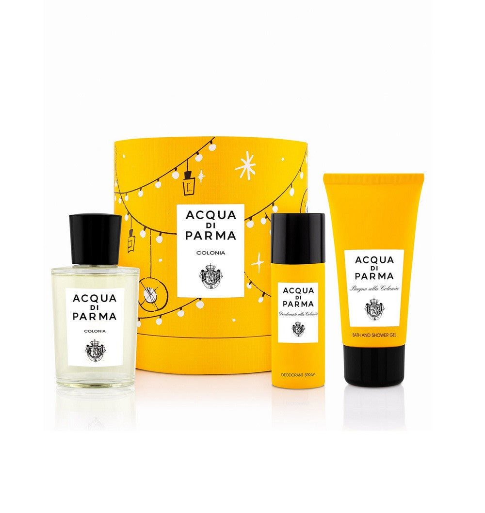 ACQUA DI PARMA COLONIA 3 PCS SET: 3.4 EAU DE PARFUM SPRAY + 1.7 DEODORANT SPRAY + 2.5 SHOWER GEL