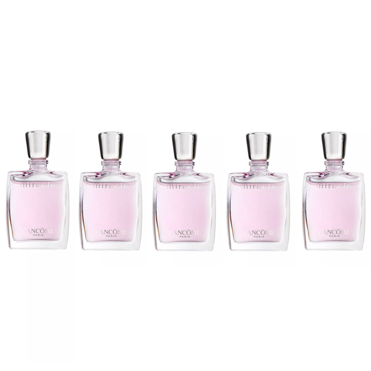 LANCOME MIRACLE 5 PCS MINI SET FOR WOMEN: MIRACLE 5 X 0.16 OZ EAU DE PARFUM SPLASH
