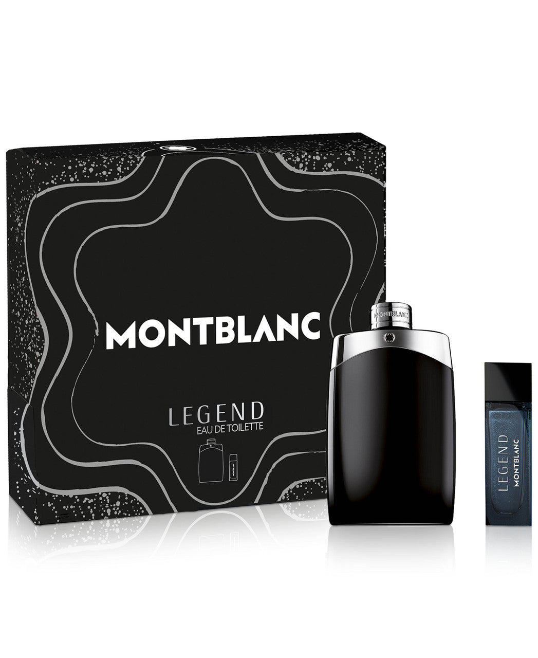 MONT BLANC LEGEND 2 PCS SET FOR MEN: 6.7 EAU DE TOILETTE SPRAY + 0.5 EAU DE TOILETTE SPRAY
