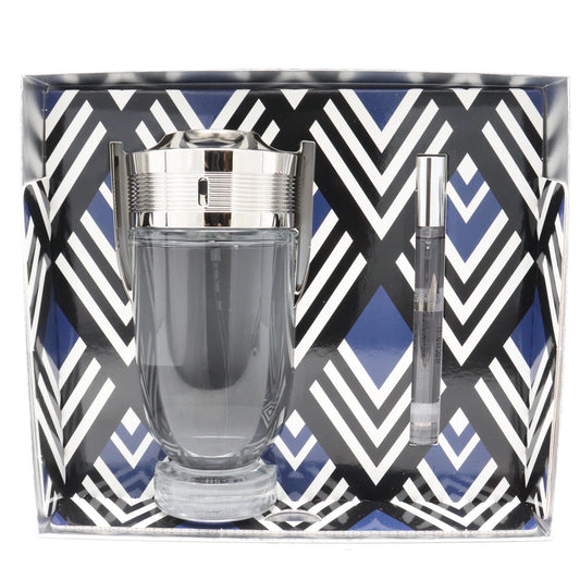 PACO RABANNE INVICTUS 2 PCS SET FOR MEN: 6.7 EAU DE TOILETTE SPRAY + 0.34 EAU DE TOILETTE SPRAY
