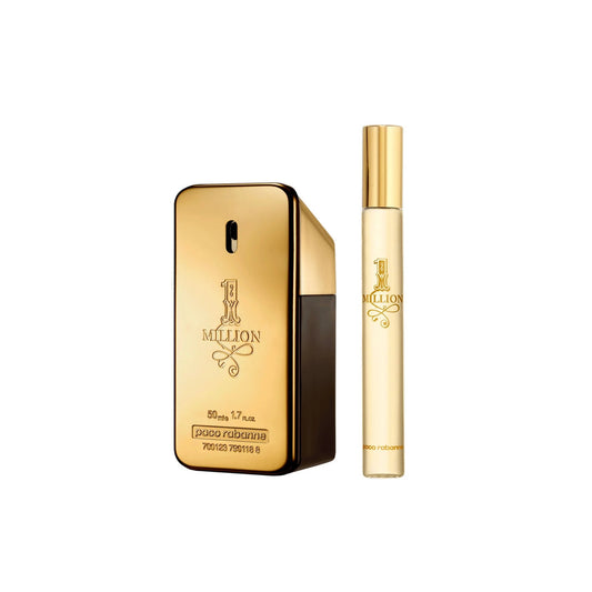 PACO RABANNE ONE MILLION 2 PCS SET: 1.7 EAU DE TOILETTE SPRAY + 0.34 EAU DE TOILETTE SPRAY