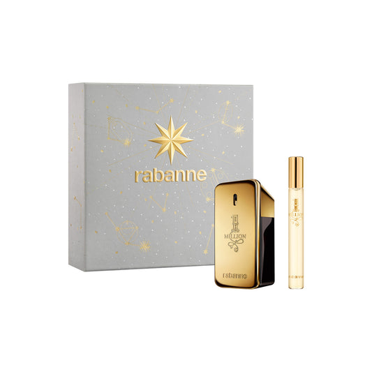 PACO RABANNE ONE MILLION 2 PCS SET FOR MEN: 1.7 EAU DE TOILETTE SPRAY + 0.34 EAU DE TOILETTE SPRAY..