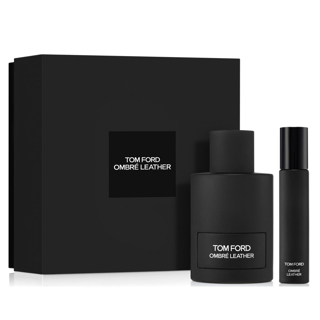 TOM FORD OMBRE LEATHER 2 PCS SET: 3.4 EAU DE PARFUM SPRAY + 0.34 EAU DE PARFUM SPRAY.