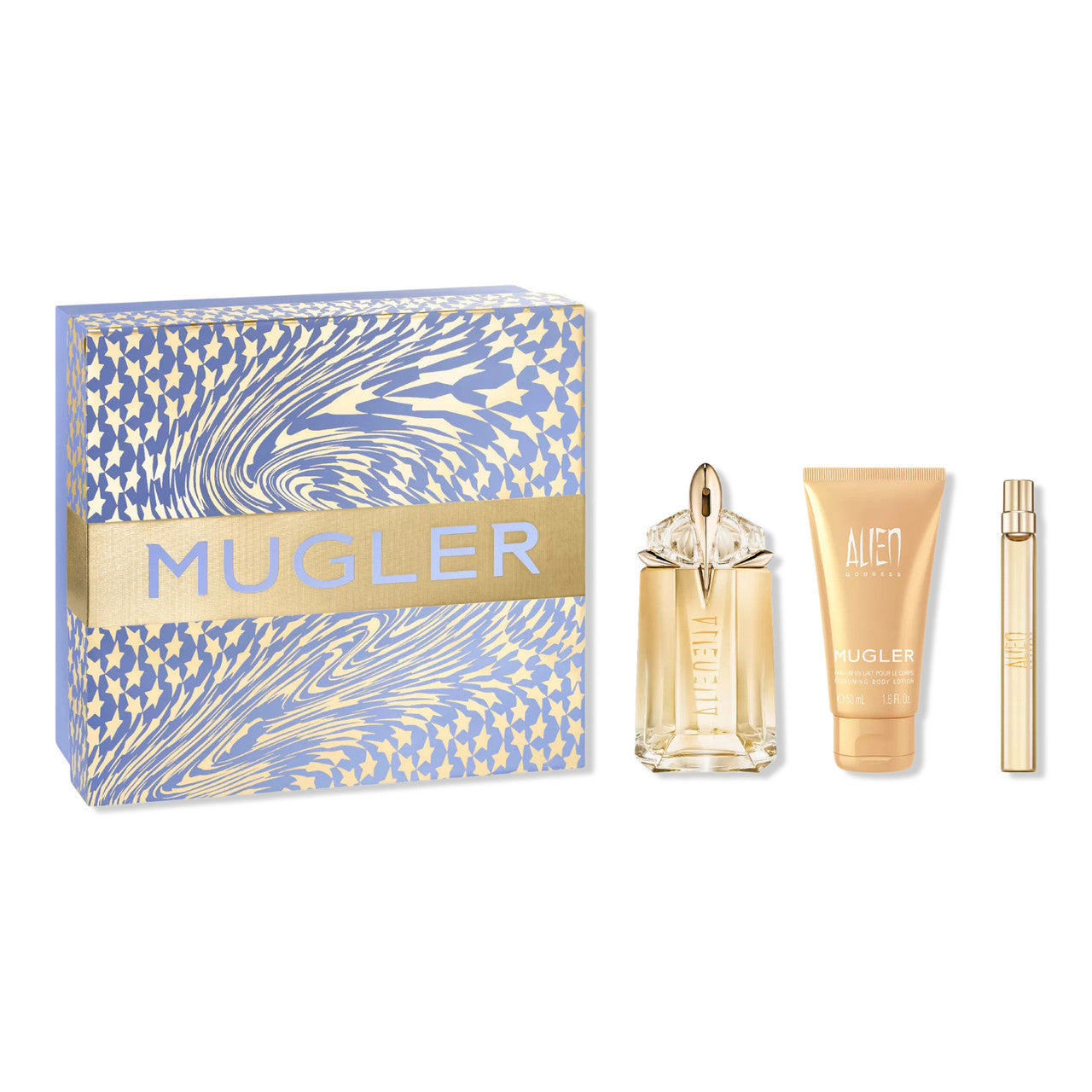 ALIEN GODDESS 3 PCS SET FOR WOMEN: 2 OZ EAU DE PARFUM SPRAY + 0.33 EAU DE PARFUM SPRAY + 1.6 BODY LOTION