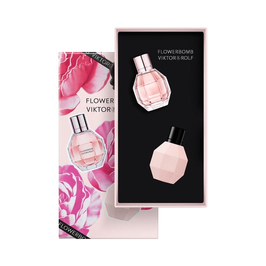 FLOWERBOMB 2 PCS MINI SET FOR WOMEN: 7 ML EAU DE PARFUM MINI + FLOWERBOMB EXTREME 7 ML EAU DE PARFUM MINI