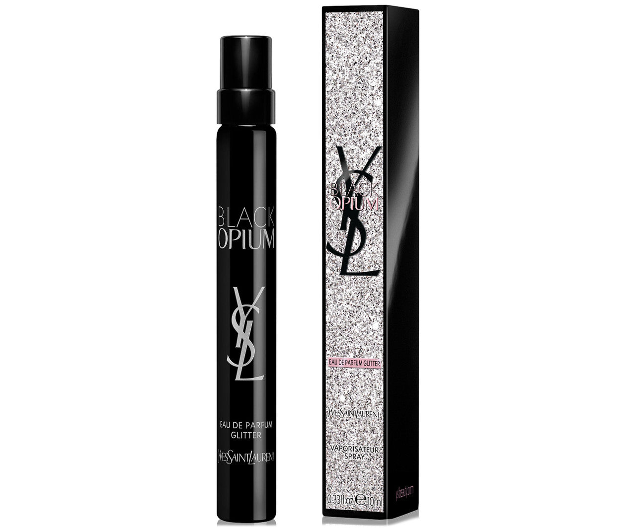 YSL BLACK OPIUM GLITTER 0.33 EAU DE PARFUM SPRAY FOR WOMEN